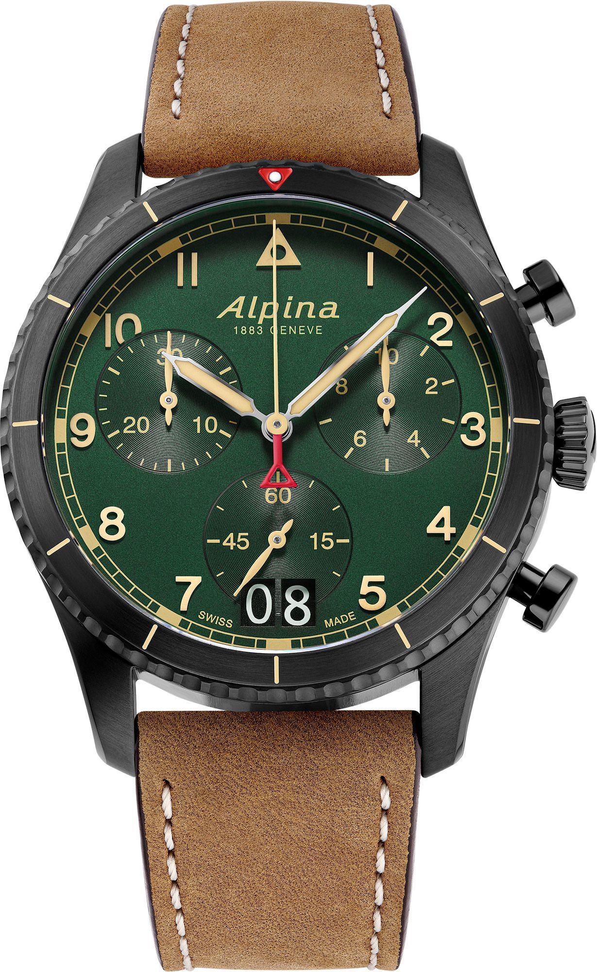 Alpina  41 mm Watch in Green Dial For Men - 1