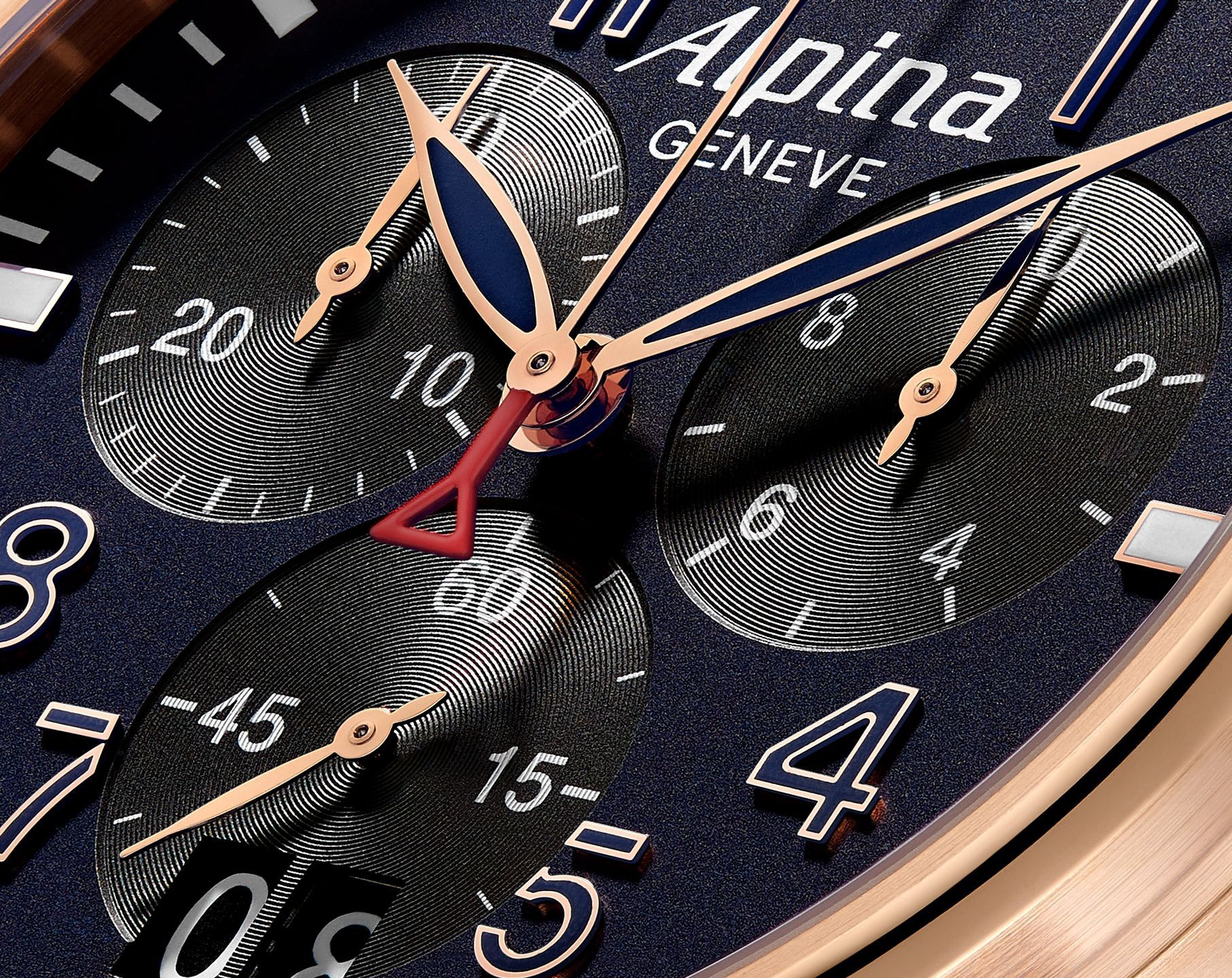 Alpina Startimer  Blue Dial 44 mm Quartz Watch For Men - 5