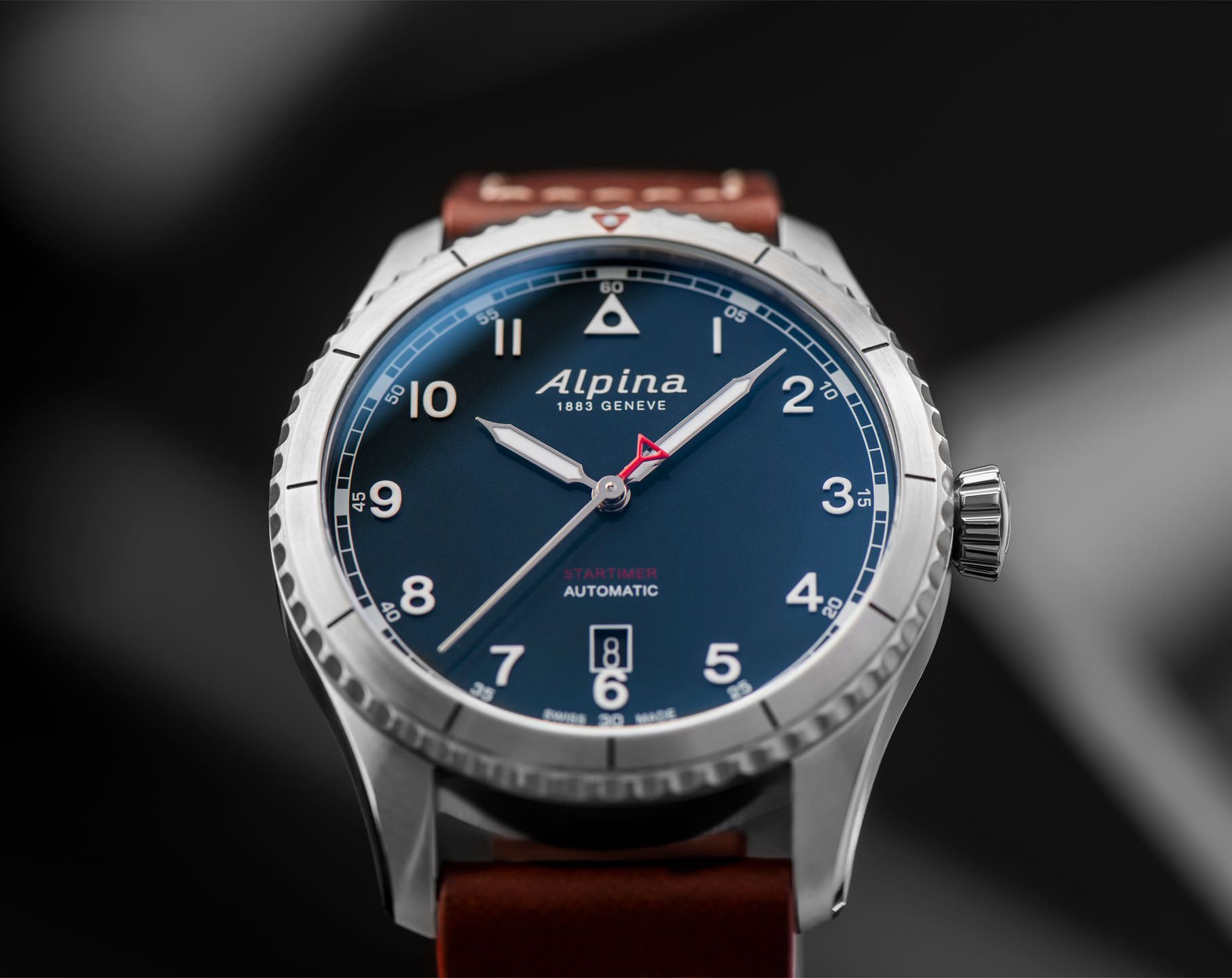 Alpina  41 mm Watch in Blue Dial For Men - 3