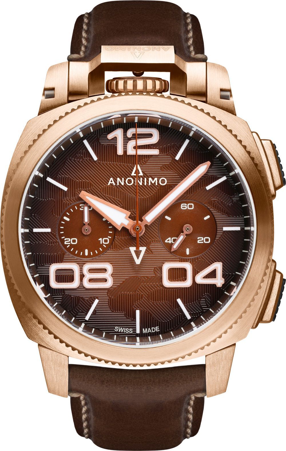 Anonimo Militare  Brown Dial 43.4 mm Automatic Watch For Men - 1