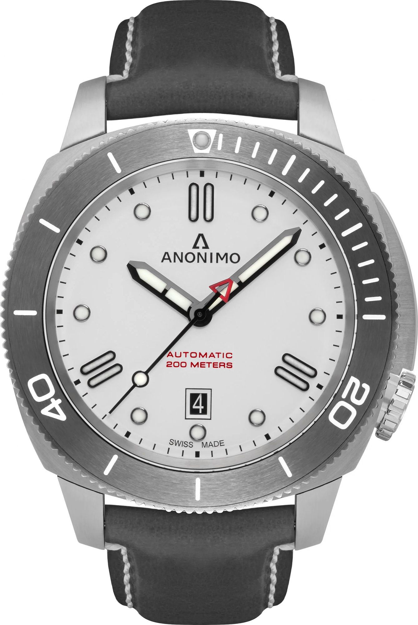 Anonimo Nautilo  Silver Dial 45.5 mm Automatic Watch For Men - 1