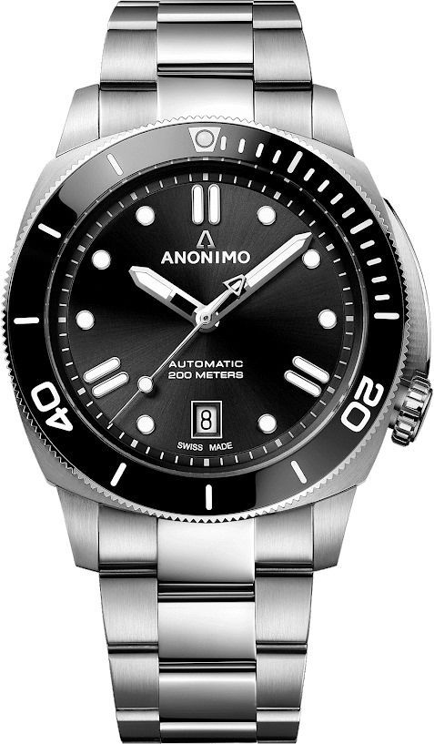 Anonimo Nautilo  Black Dial 42 mm Automatic Watch For Men - 1