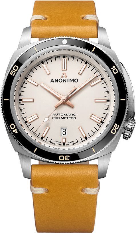 Anonimo Nautilo  White Dial 42 mm Automatic Watch For Men - 1