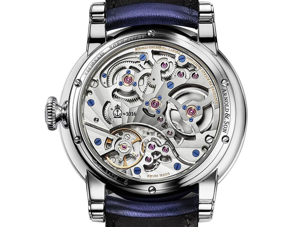 Arnold & Son Eight-Day  Blue Dial 43 mm Manual Winding Watch For Men - 2