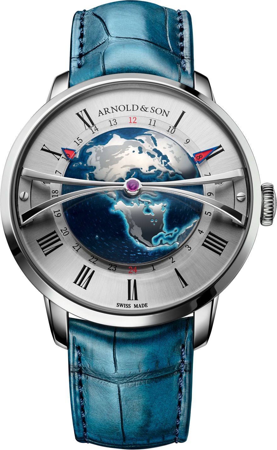 Arnold & Son  45 mm Watch in Silver Dial For Men - 1