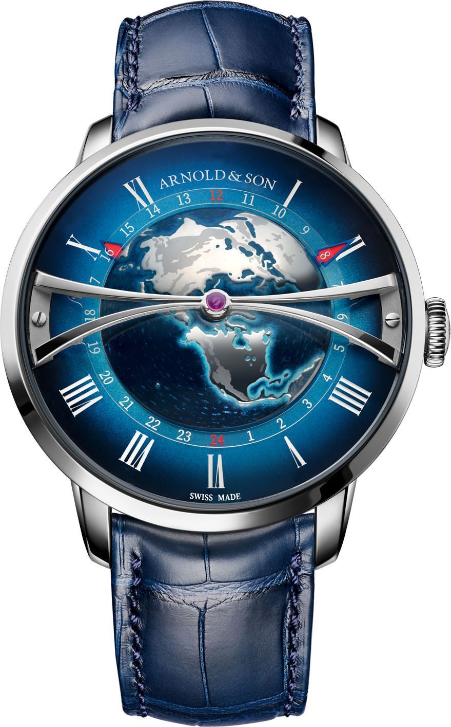 Arnold & Son  45 mm Watch in Blue Dial For Men - 1