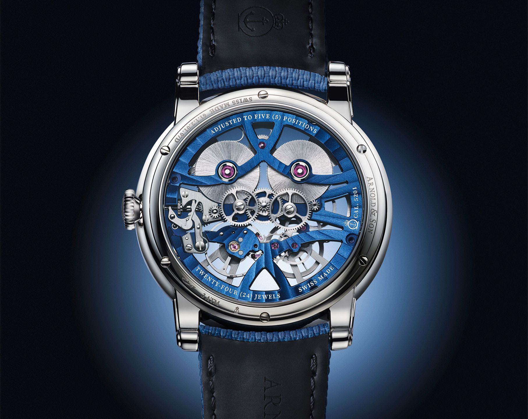 Arnold & Son Nebula 41.5 mm Watch in Skeleton Dial