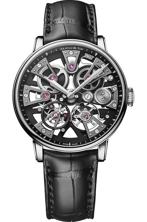 Arnold Son Nebula 38 mm Watch in Skeleton Dial