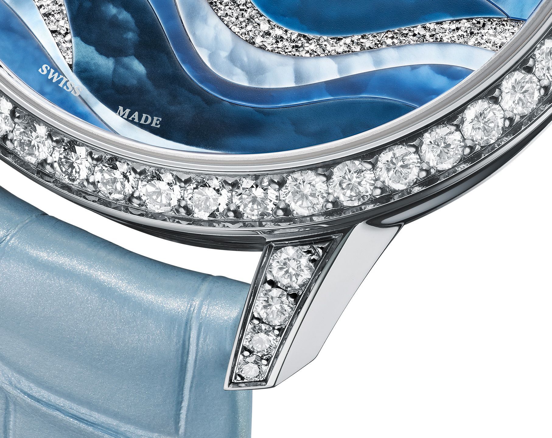 Arnold & Son Perpetual Moon  Blue Dial 38 mm Manual Winding Watch For Women - 3
