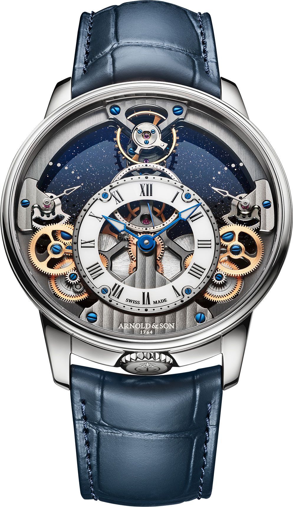 Arnold & Son Time Pyramid  Skeleton Dial 42.5 mm Manual Winding Watch For Men - 1