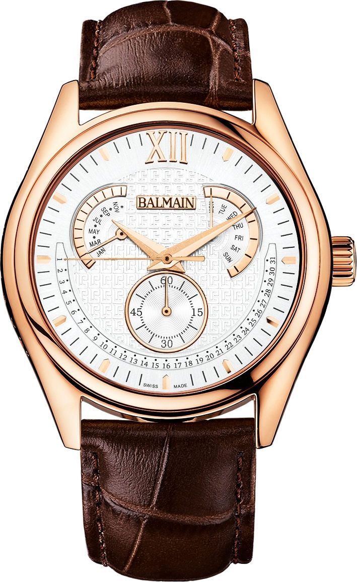 Balmain  40 mm Watch in White Dial For Men - 1