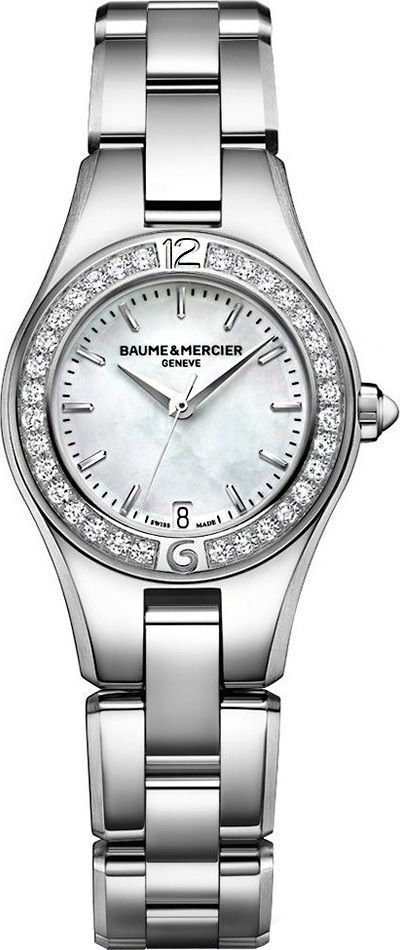 Baume & Mercier Linea  MOP Dial 27 mm Quartz Watch For Women - 1