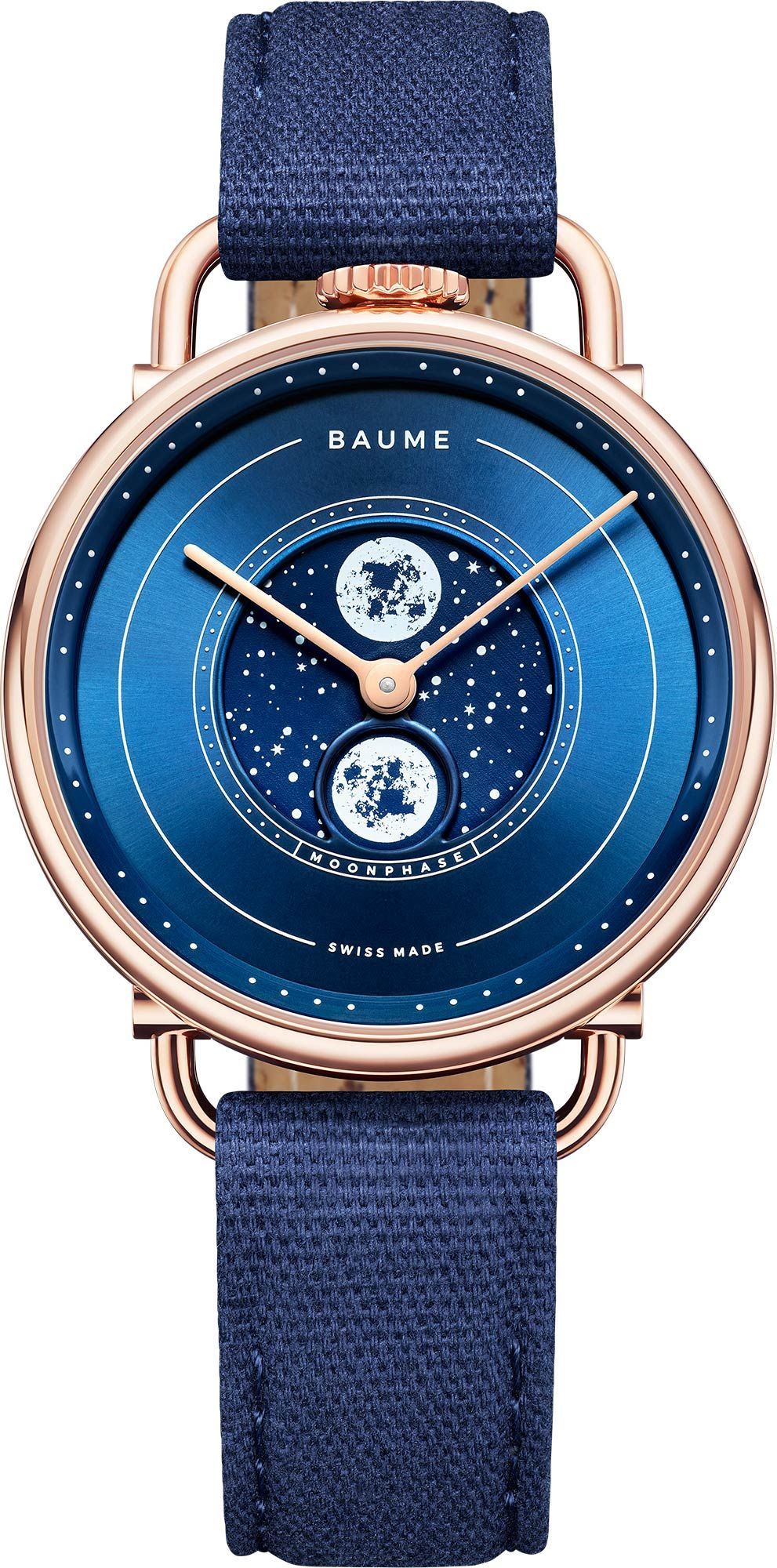 Baume & Mercier Baume  Blue Dial 35 mm Quartz Watch For Women - 1
