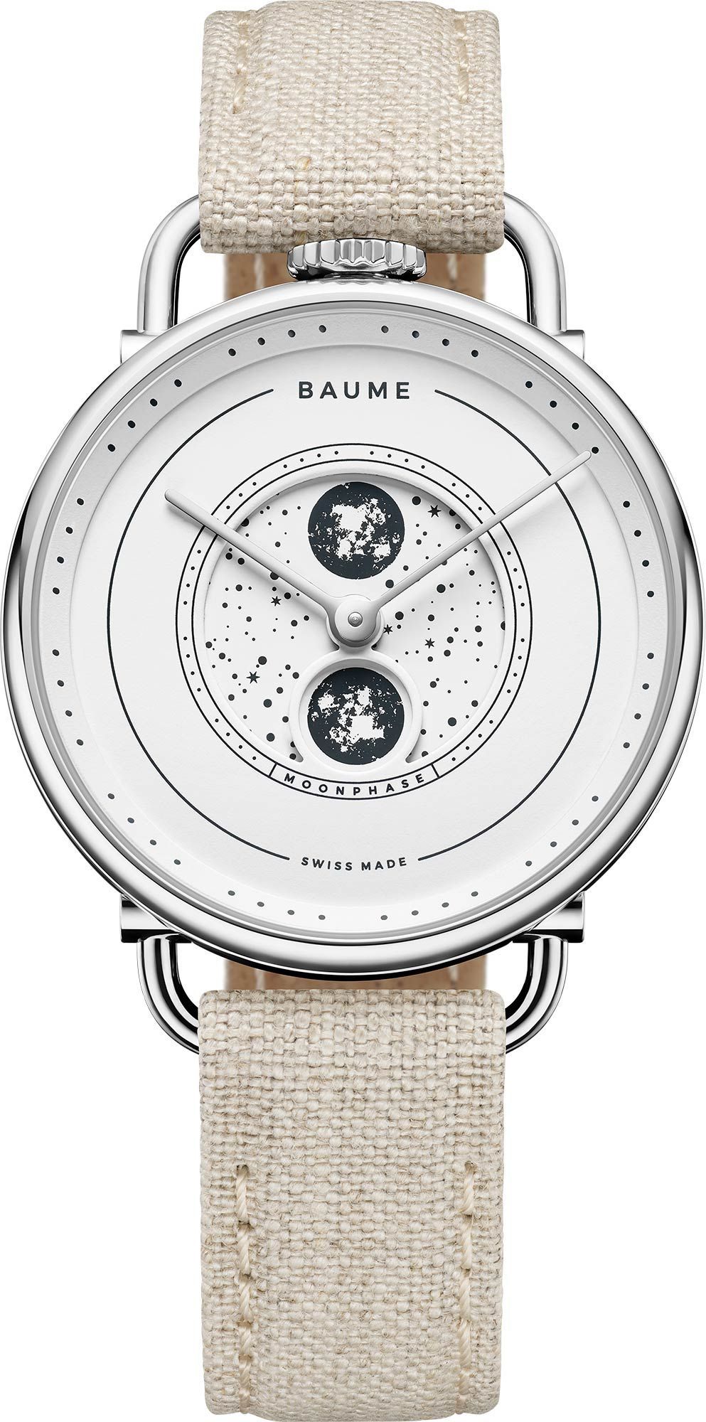 Baume & Mercier Baume  White Dial 35 mm Quartz Watch For Women - 1