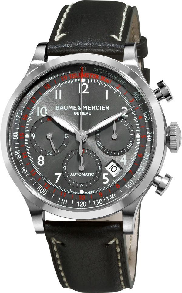Baume & Mercier  42 mm Watch in Grey Dial For Men - 1