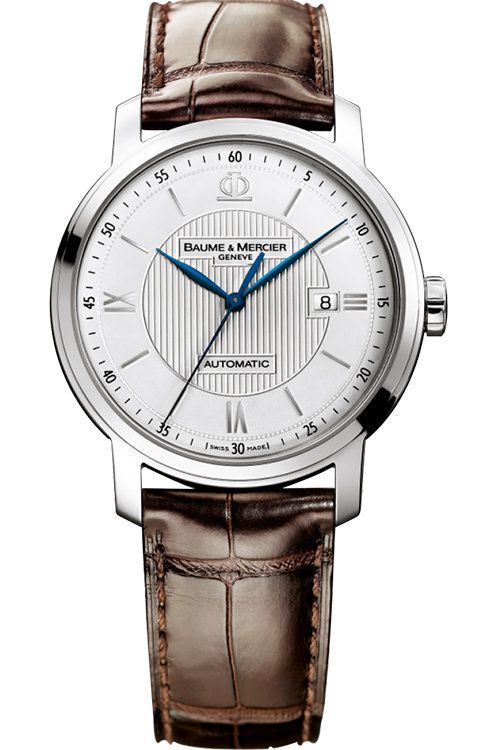 Baume Mercier Classima 42 mm Watch in Silver Dial