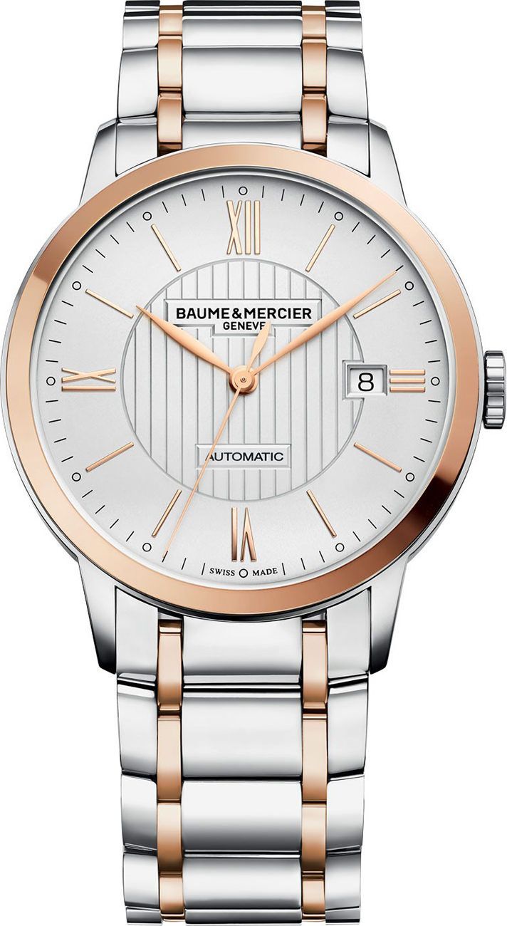 Baume & Mercier  40 mm Watch in Silver Dial For Men - 1