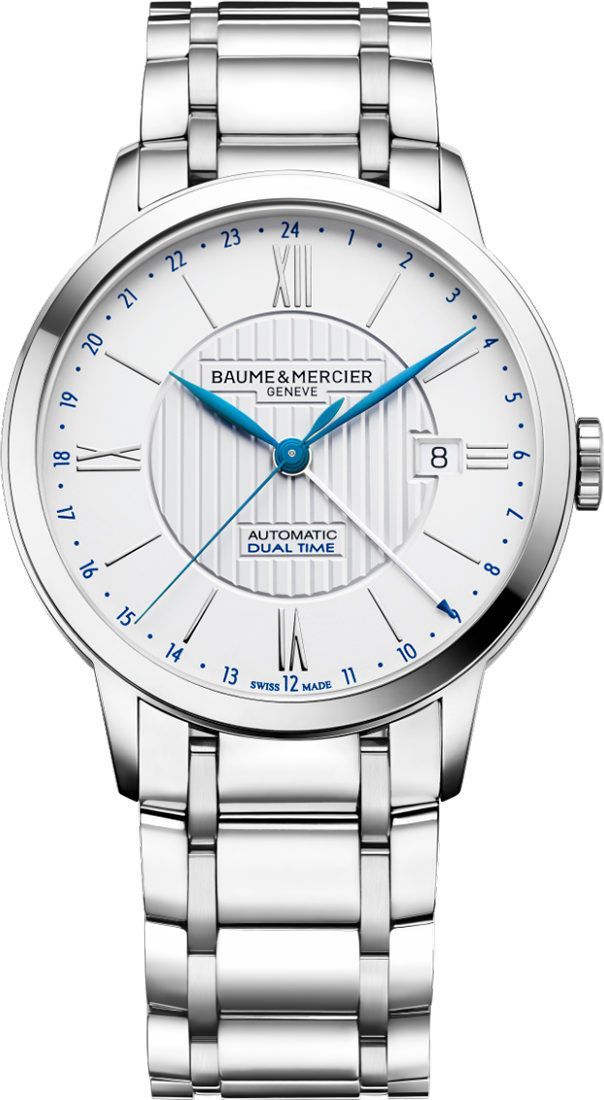 Baume & Mercier  40 mm Watch in Silver Dial For Men - 1
