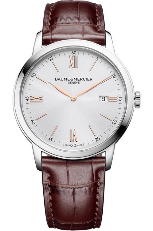 Baume Mercier Classima 42 mm Watch in Silver Dial