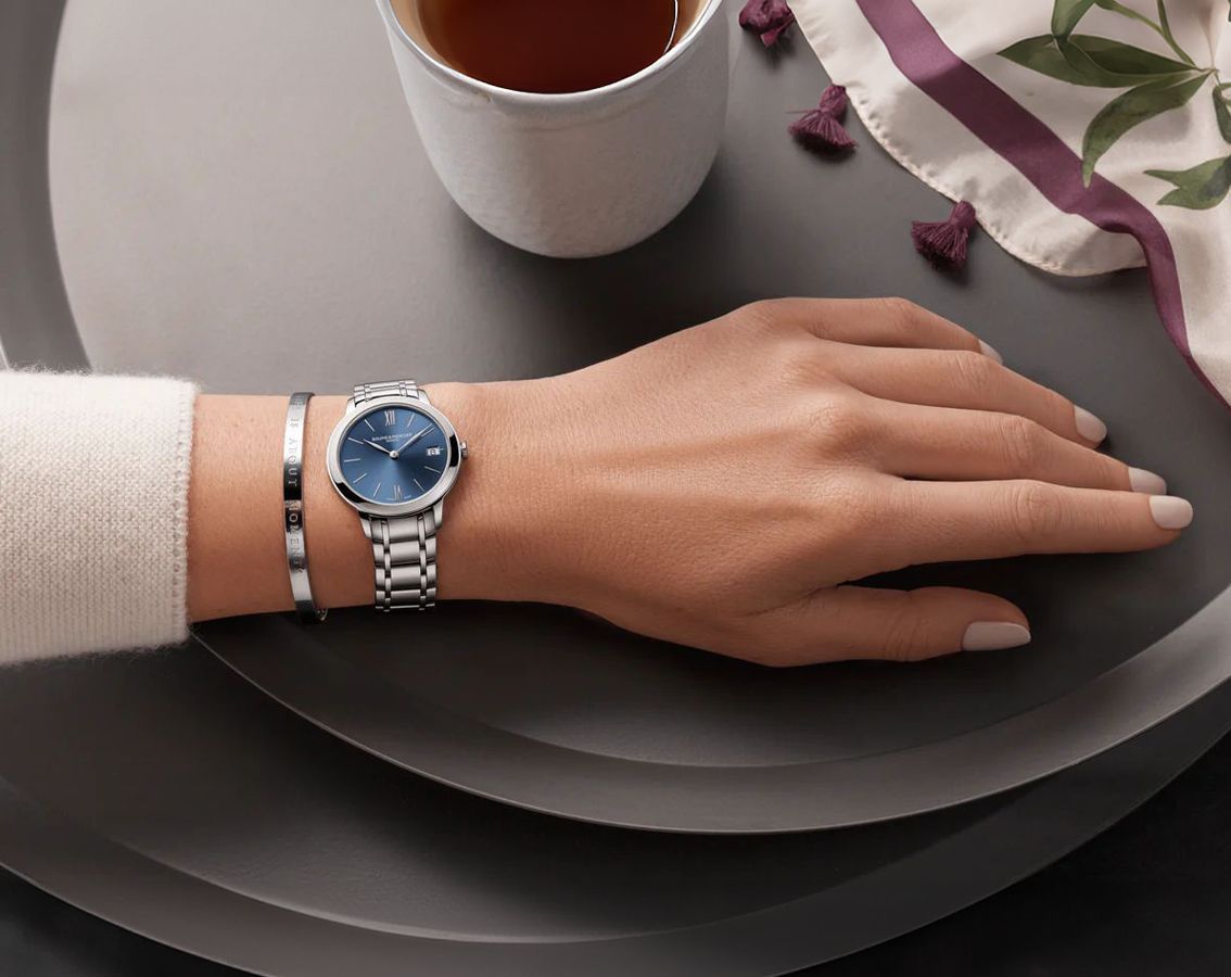Baume & Mercier Classima  Blue Dial 31 mm Quartz Watch For Women - 5