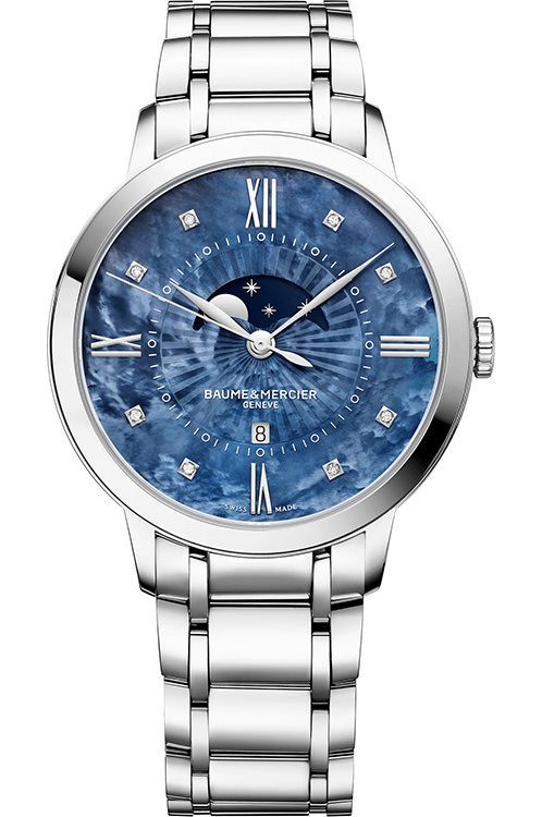 Baume Mercier Classima 36.5 mm Watch in Blue MOP Dial