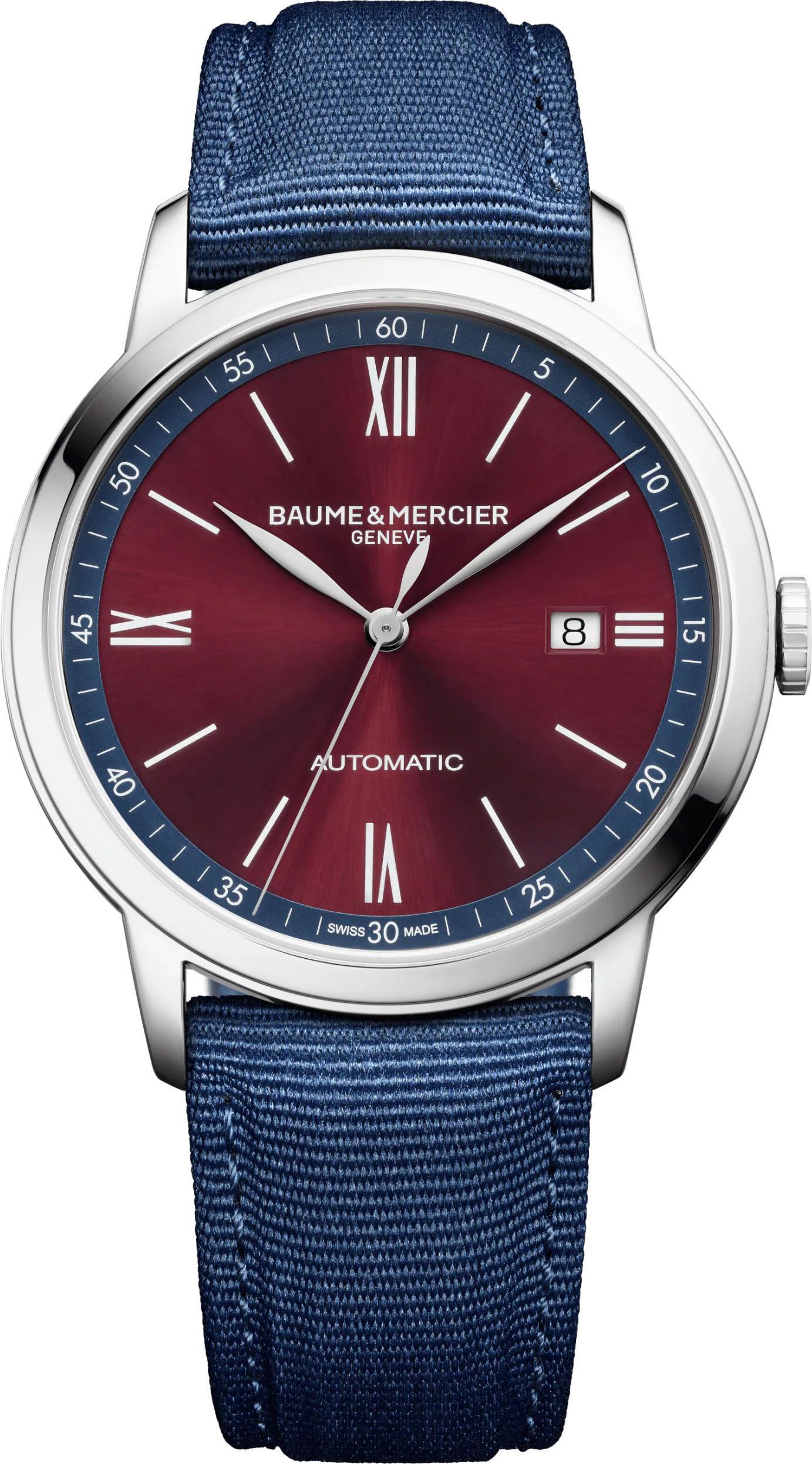 Baume & Mercier Classima  Burgundy Dial 42 mm Automatic Watch For Men - 1