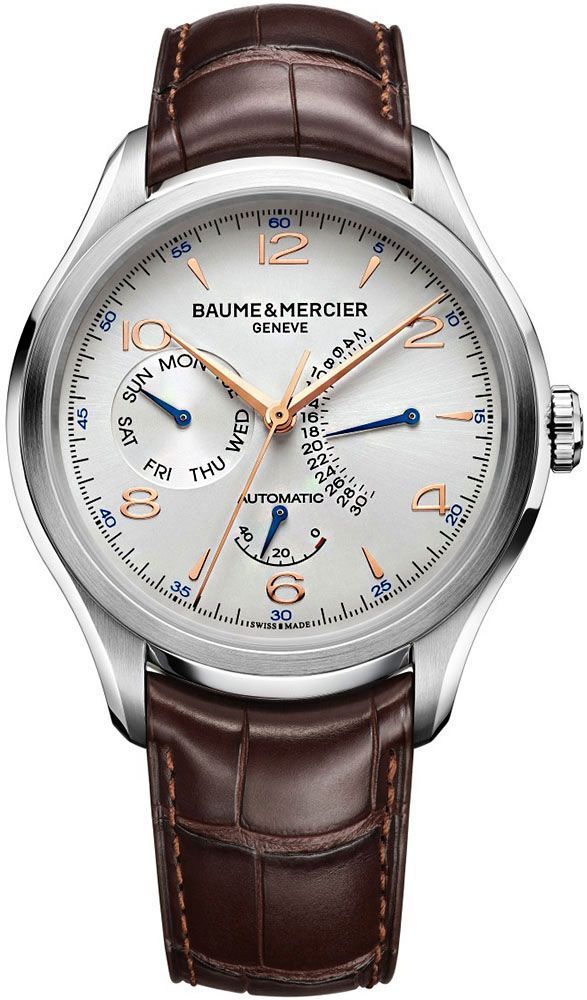 Baume & Mercier Clifton  Silver Dial 43 mm Automatic Watch For Men - 1
