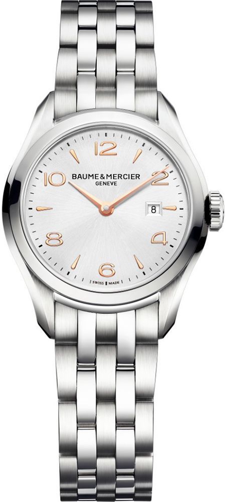 Baume & Mercier Clifton  Silver Dial 30 mm Quartz Watch For Women - 1