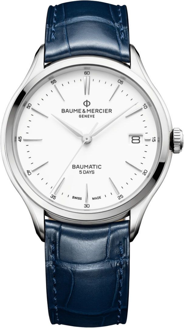 Baume & Mercier Clifton  White Dial 40 mm Automatic Watch For Men - 1