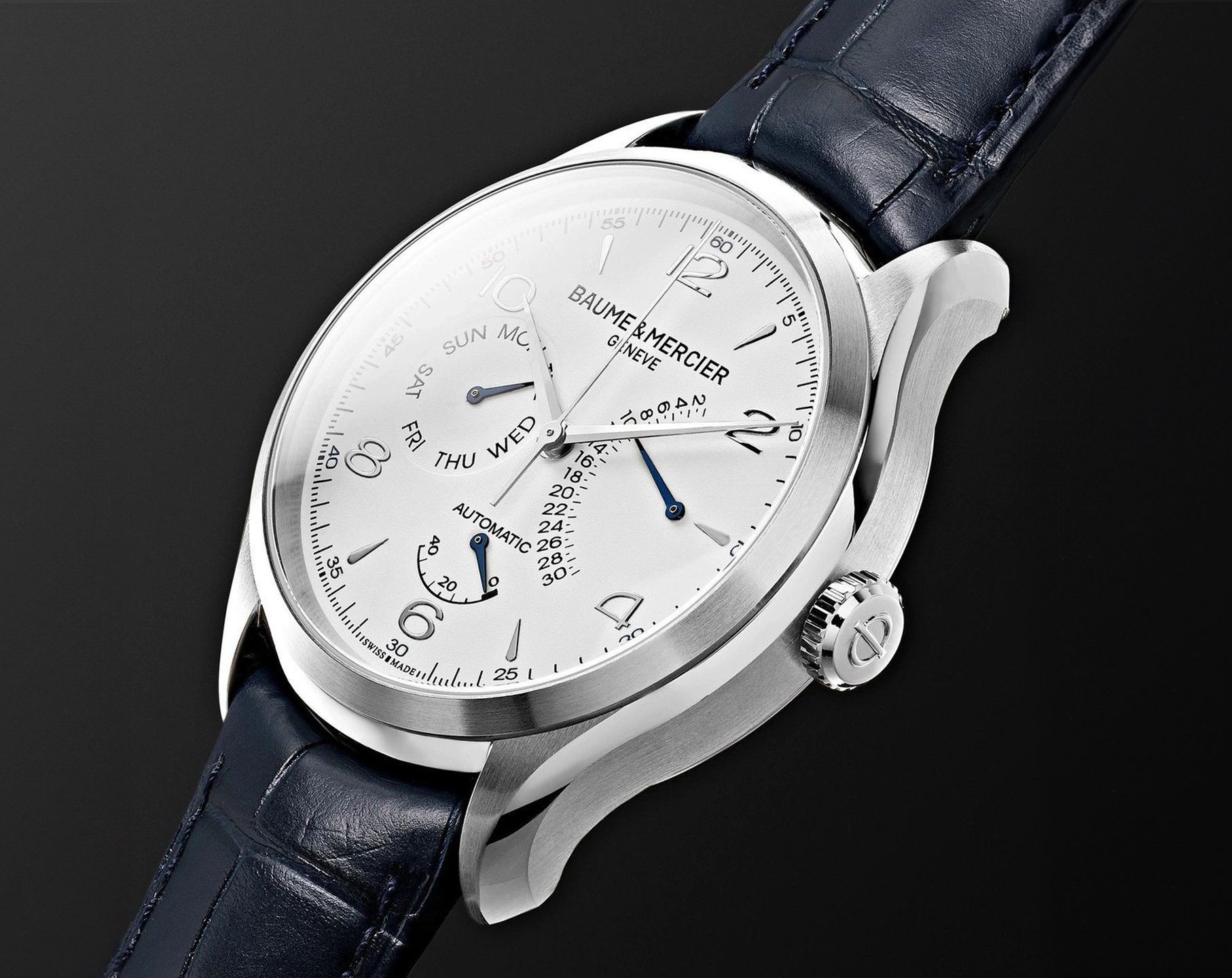 Baume & Mercier Clifton  White Dial 43 mm Automatic Watch For Men - 8