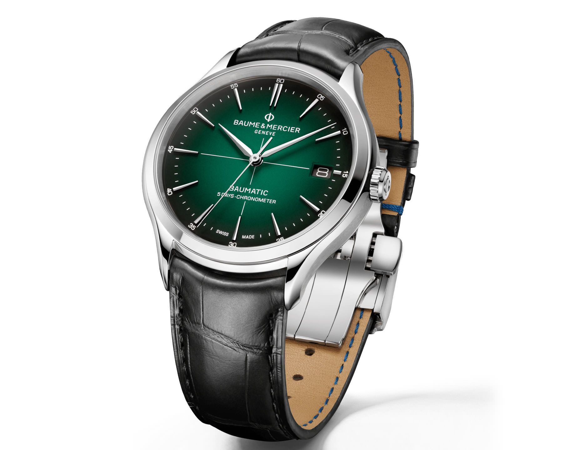 Baume & Mercier Clifton  Green Dial 40 mm Automatic Watch For Men - 3