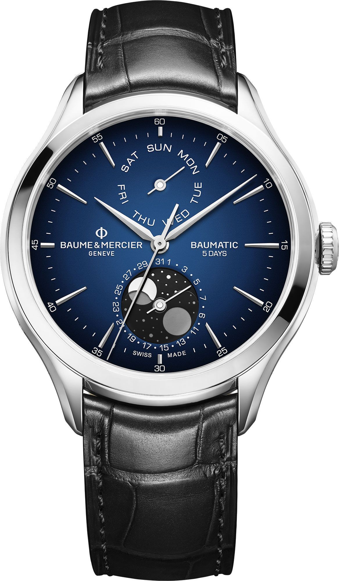 Baume & Mercier Clifton  Blue Dial 42 mm Automatic Watch For Men - 1