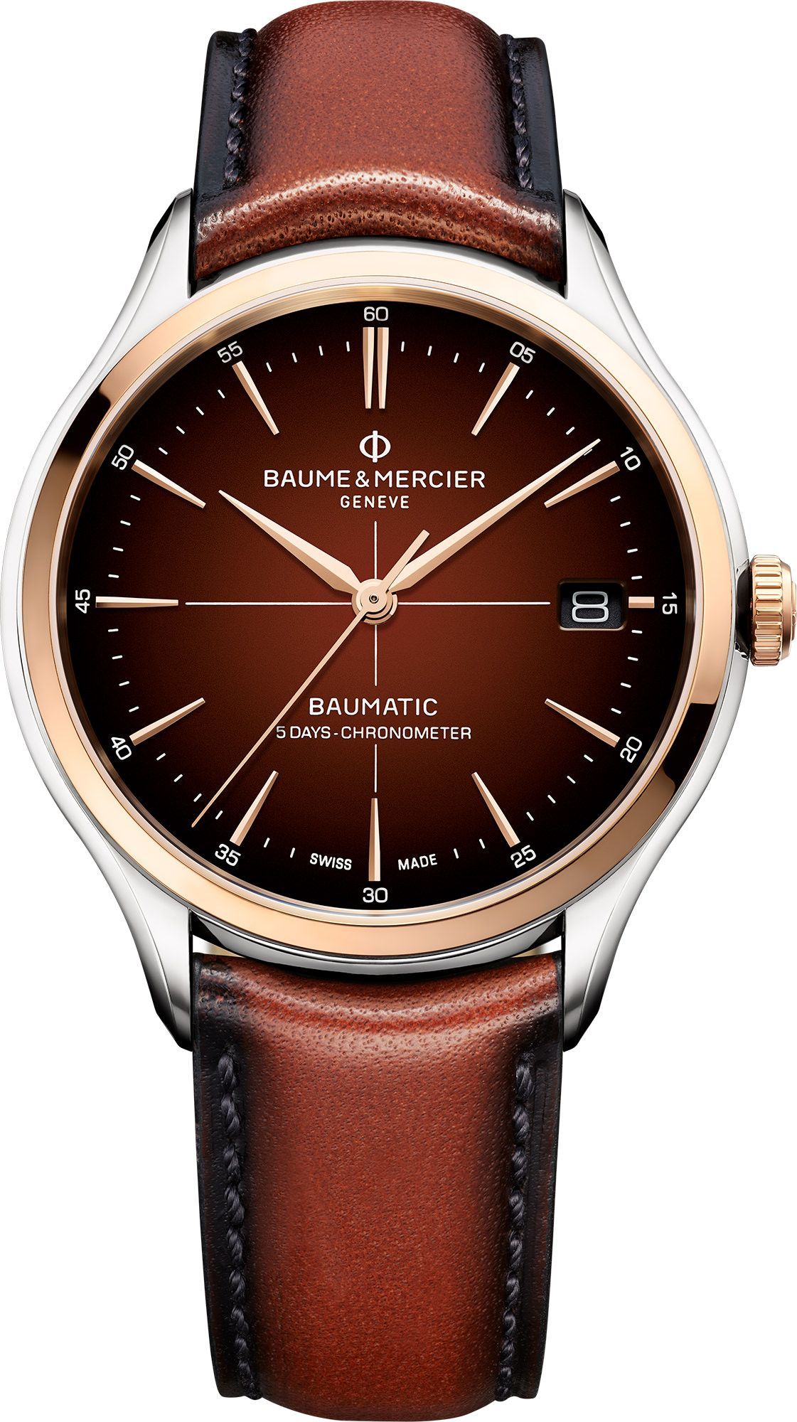 Baume & Mercier Clifton  Brown Dial 40 mm Automatic Watch For Men - 1