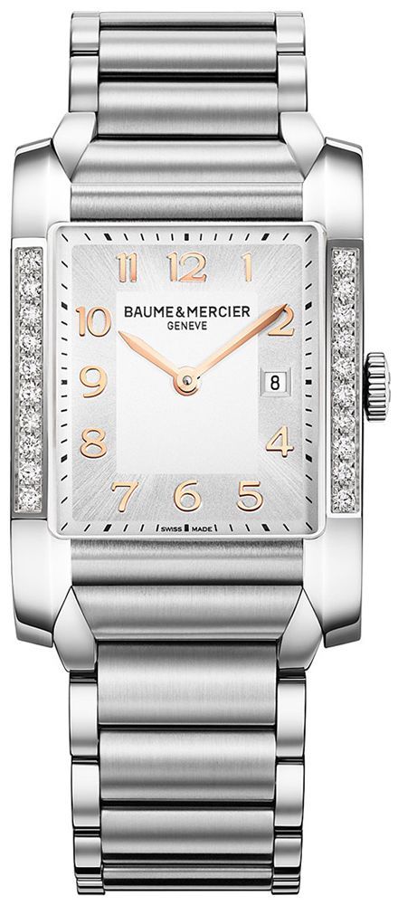 Baume & Mercier Hampton  Silver Dial 27 mm Quartz Watch For Women - 1