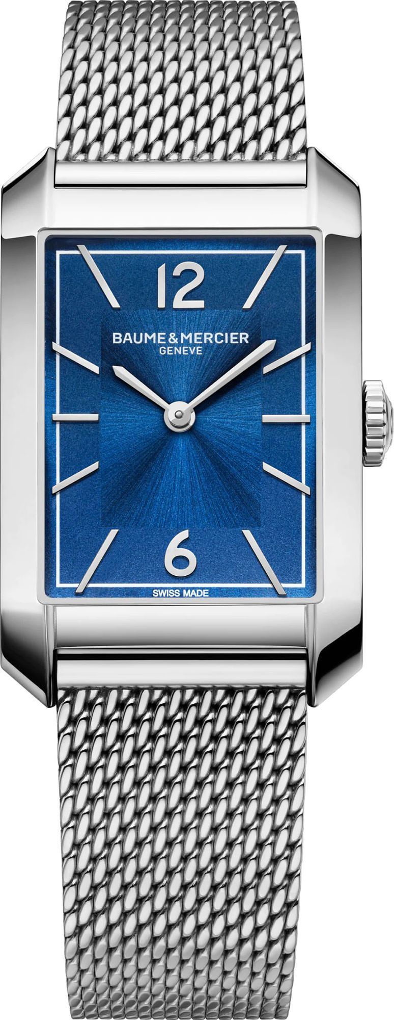 Baume & Mercier Hampton  Blue Dial 27.5 mm Quartz Watch For Men - 1