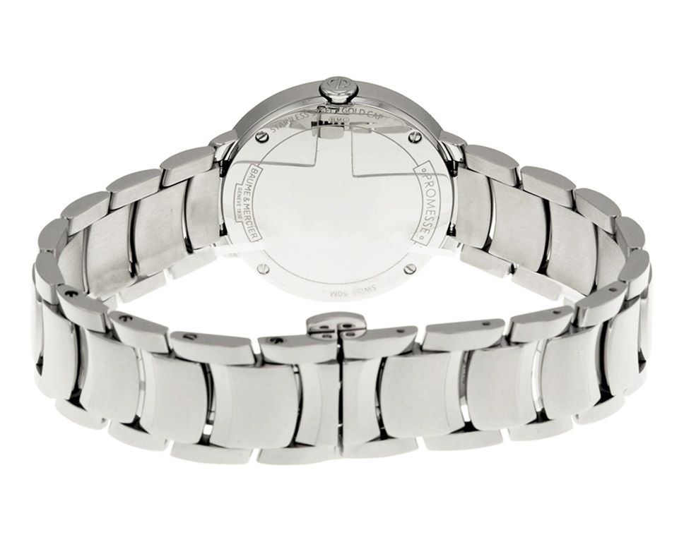 Baume & Mercier Promesse  Silver Dial 30 mm Quartz Watch For Women - 4