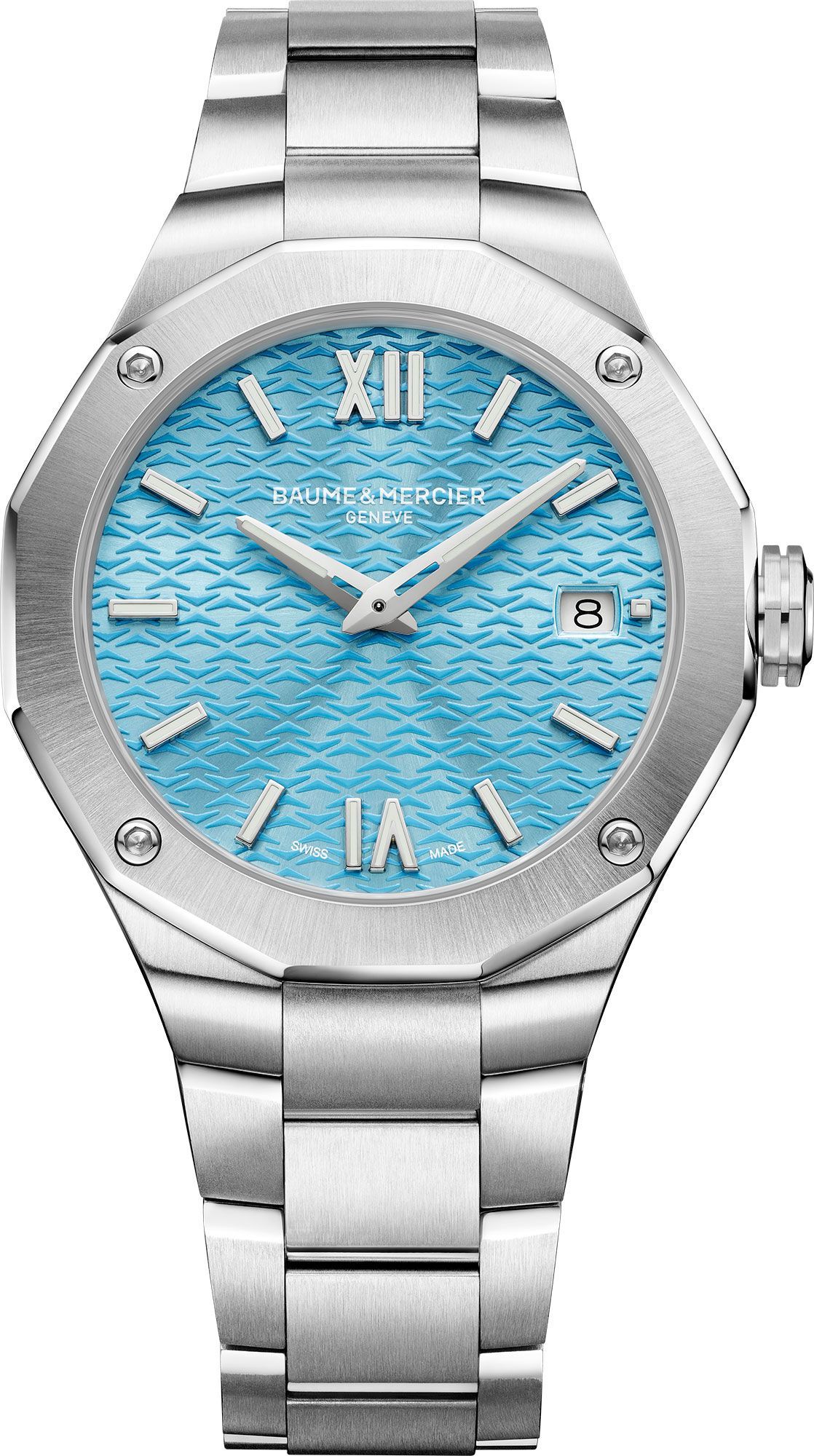 Baume & Mercier Riviera  Blue Dial 36 mm Quartz Watch For Women - 1