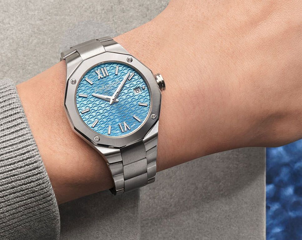 Baume & Mercier Riviera  Blue Dial 36 mm Quartz Watch For Women - 5