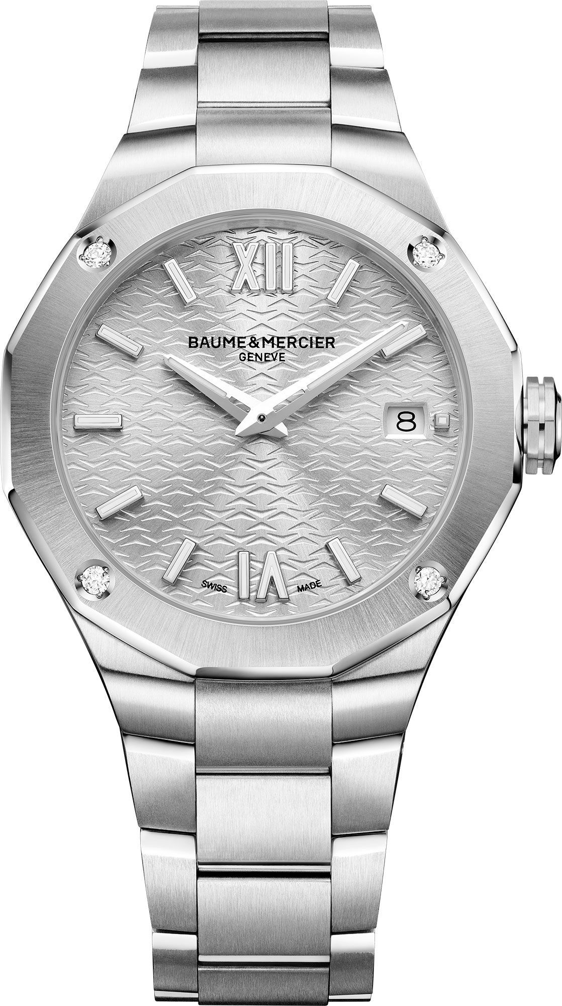 Baume & Mercier Riviera  Silver Dial 36 mm Quartz Watch For Women - 1