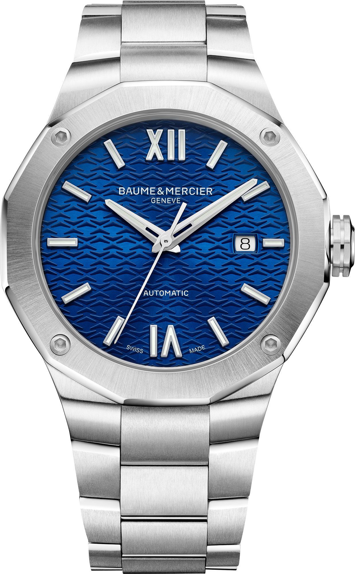 Baume & Mercier Riviera  Blue Dial 42 mm Automatic Watch For Men - 1