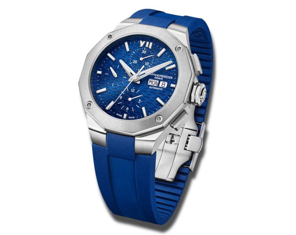 Baume & Mercier Riviera  Blue Dial 43.5 mm Automatic Watch For Men - 2