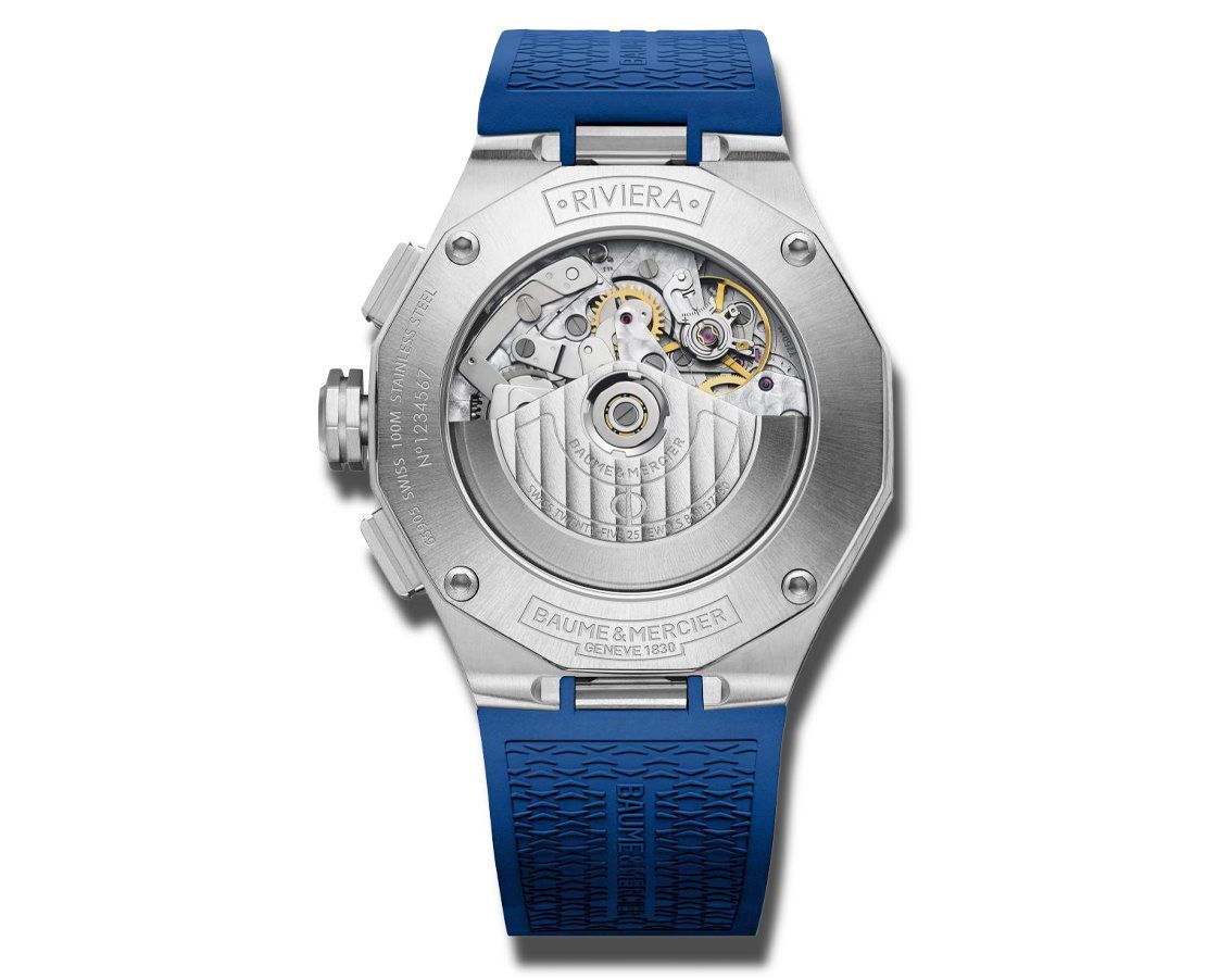 Baume & Mercier Riviera  Blue Dial 43.5 mm Automatic Watch For Men - 3