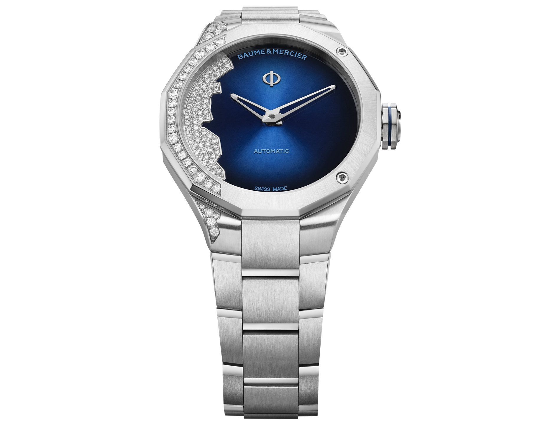 Baume & Mercier Riviera  Blue Dial 33 mm Automatic Watch For Women - 3