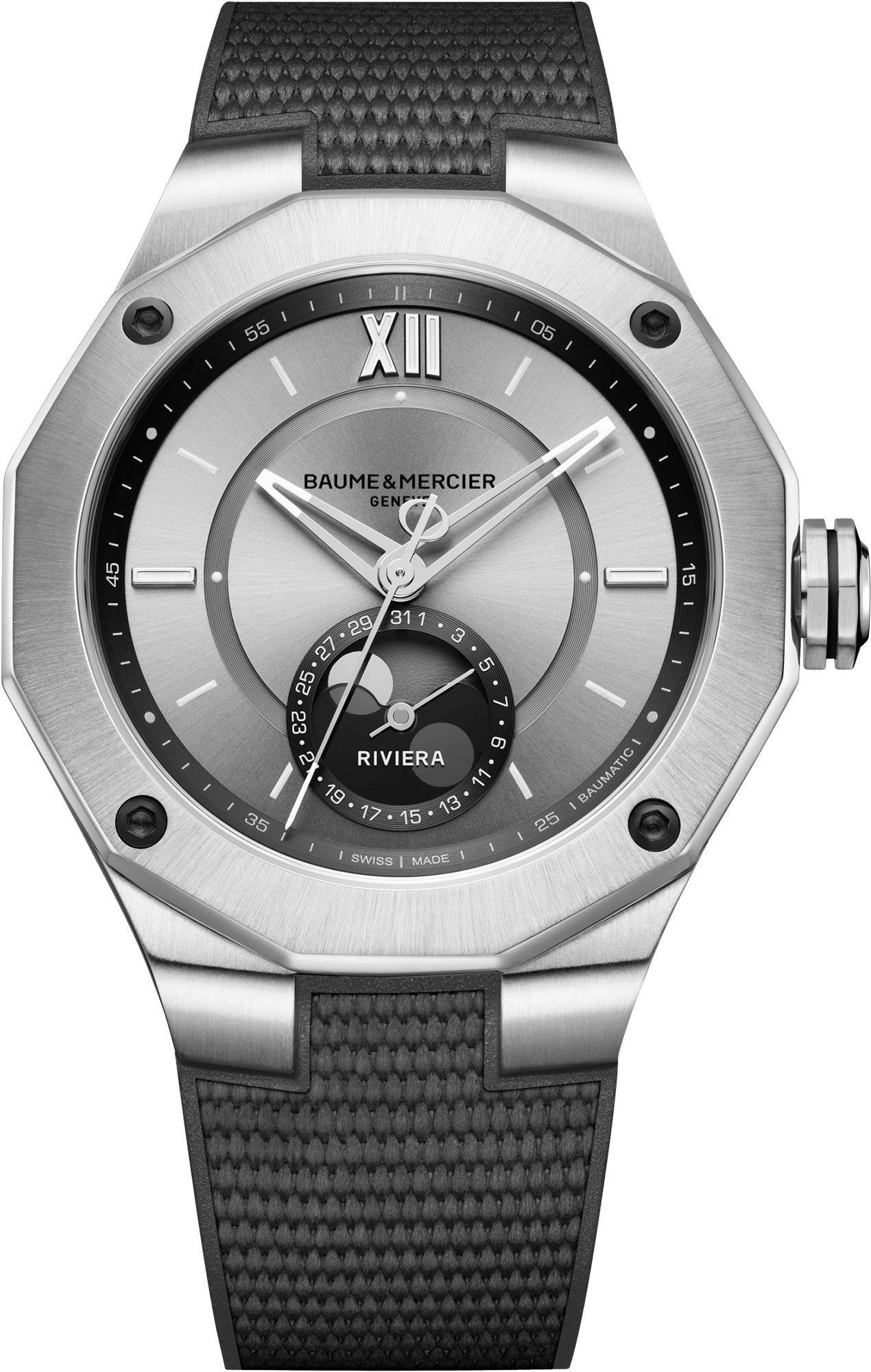 Baume & Mercier Riviera  Grey Dial 43 mm Automatic Watch For Men - 1