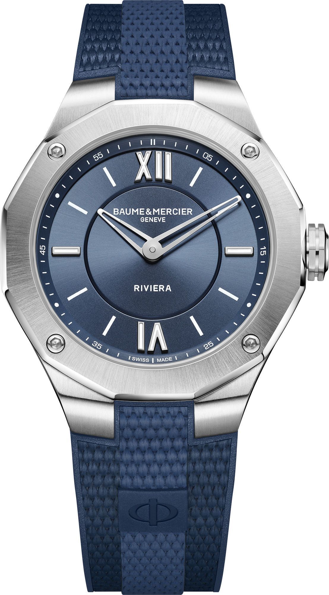 Baume & Mercier Riviera  Blue Dial 36 mm Quartz Watch For Women - 1