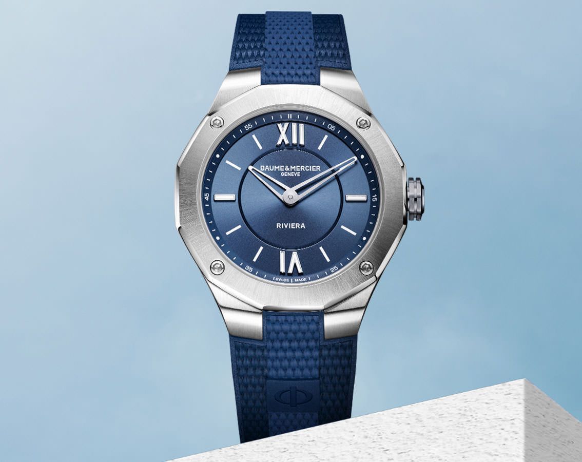 Baume & Mercier Riviera  Blue Dial 36 mm Quartz Watch For Women - 3