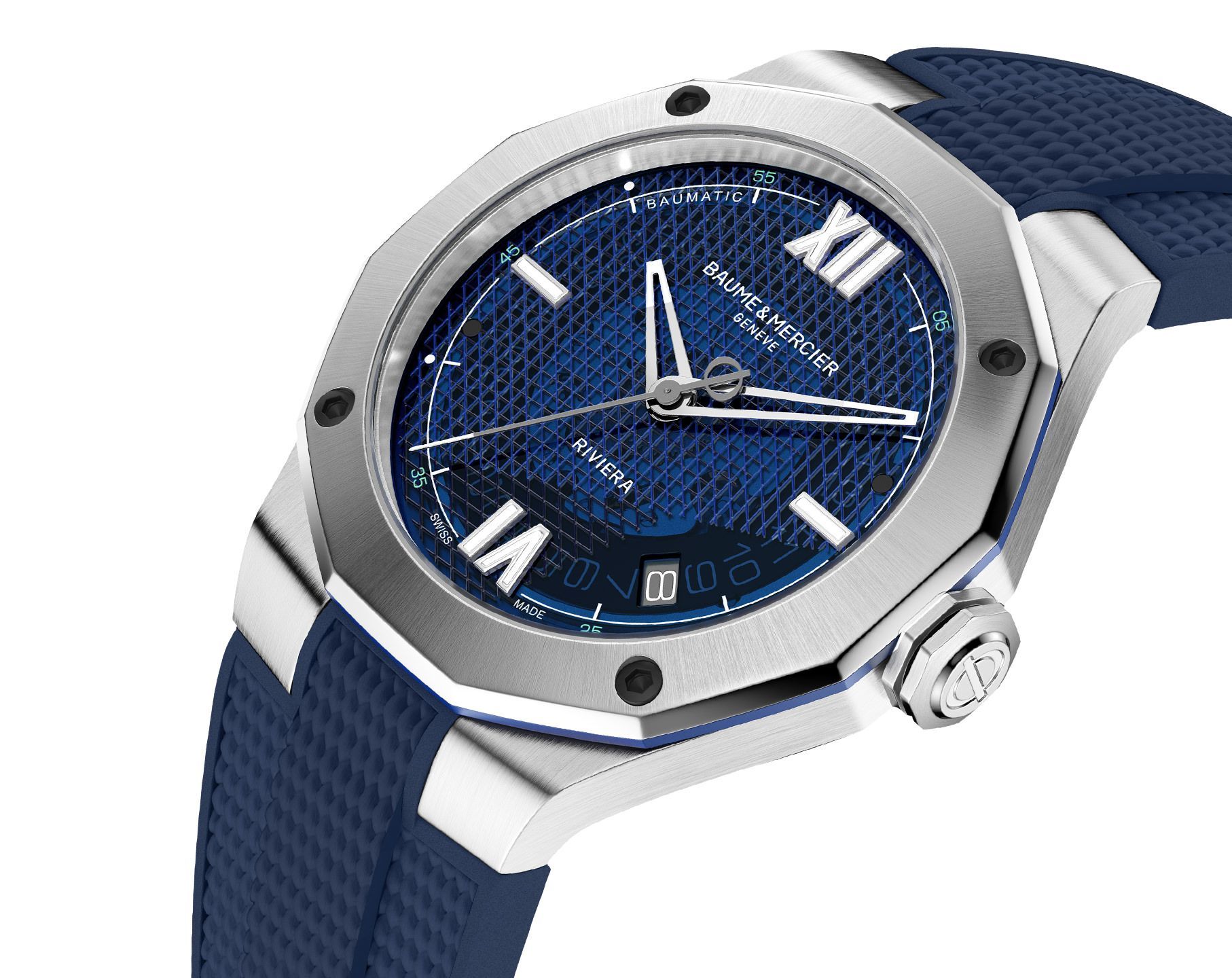 Baume & Mercier Riviera  Blue Dial 42 mm Automatic Watch For Men - 2