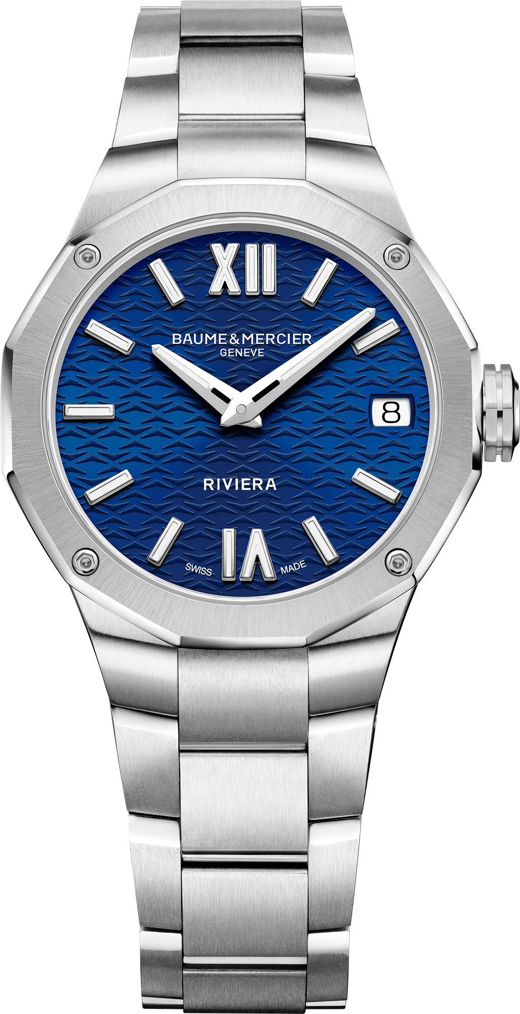 Baume & Mercier Riviera  Blue Dial 33 mm Quartz Watch For Women - 1