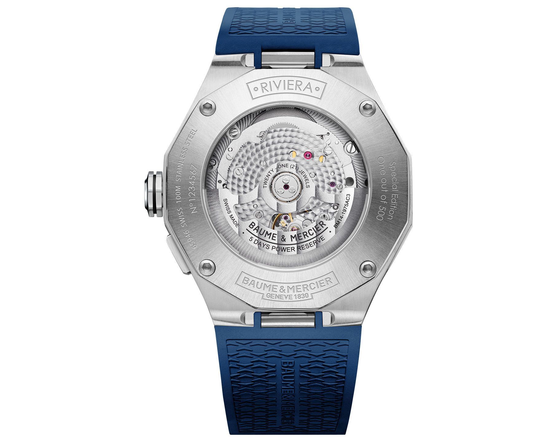 Baume & Mercier Riviera  Blue Dial 43 mm Automatic Watch For Men - 2