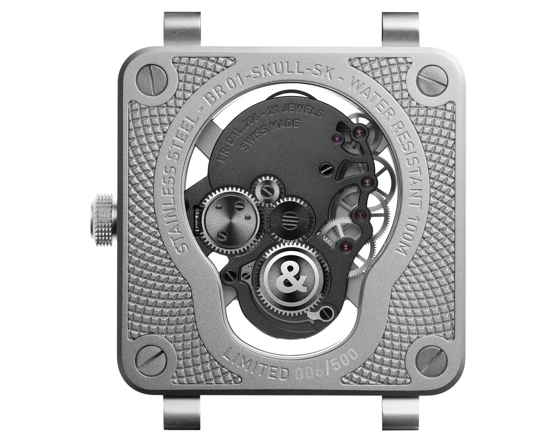 Bell & Ross Concept BR 01 Skull Skeleton Dial 46 mm Manual Winding Watch For Men - 4